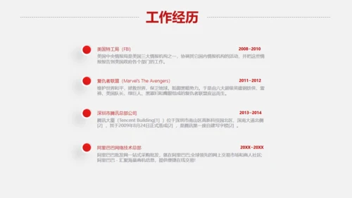 黑西服个人简历西装竞聘应聘通用PPT模板