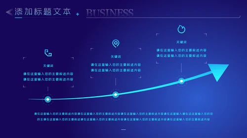 科技蓝电子产品科技芯片主板工作汇报PPT模板