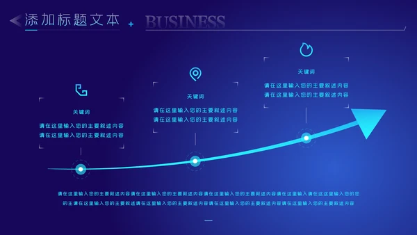 科技蓝电子产品科技芯片主板工作汇报PPT模板