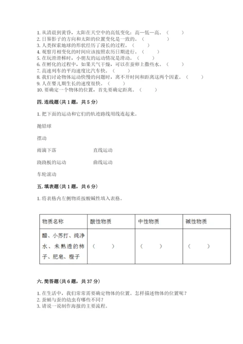 教科版科学三年级下册期末测试卷附精品答案.docx