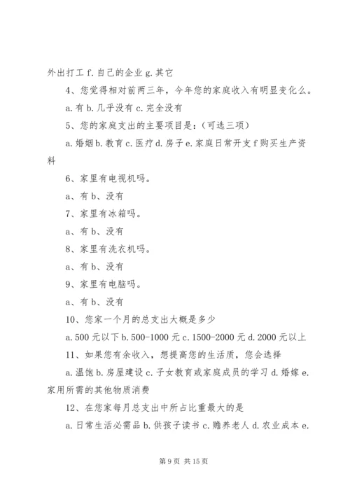 关于XX市经济转型的调查问卷.docx