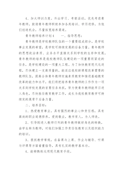 青年教师培养计划.docx