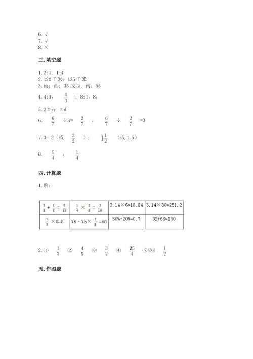 人教版六年级上册数学期末测试卷含完整答案【全优】.docx