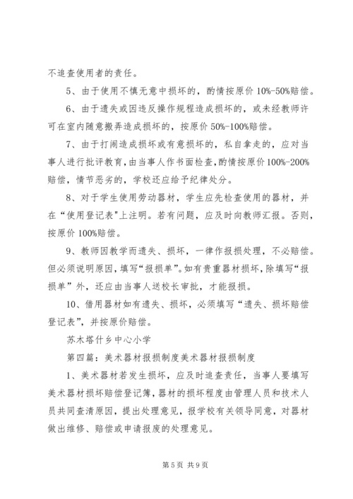 体育器材损坏赔偿及报损制度.docx