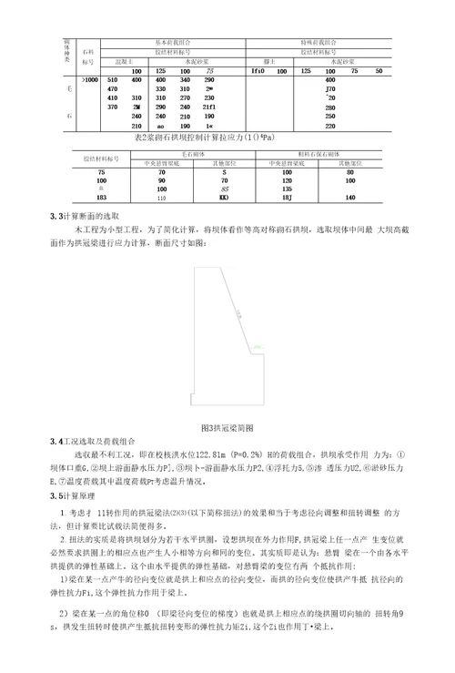 某小型砌石拱坝的结构分析