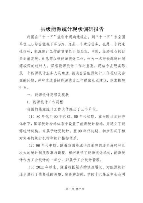 县级能源统计现状调研报告 (3).docx