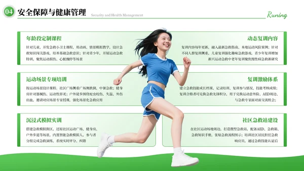 绿色运动风20XX年有氧运动策划方案PPT模板