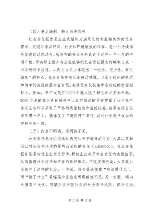 企业社会责任现状及存在问题.docx