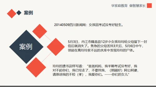 学家庭教育做智慧家长通用PPT模板