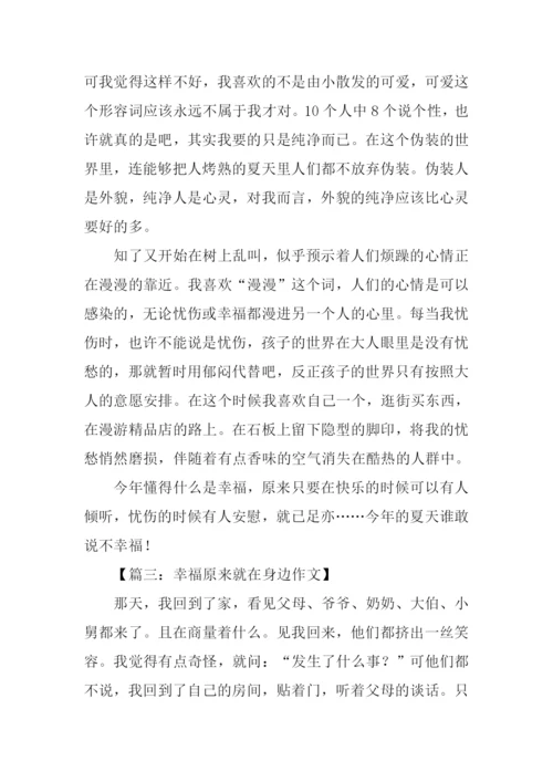 关于幸福的作文-6.docx