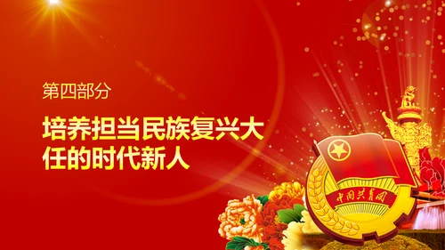 中国共青团十八大精神学习解读PPT模板