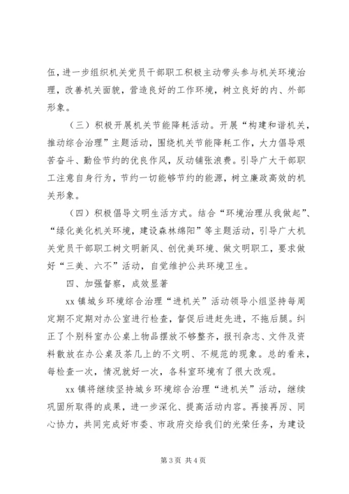 城乡环境综合治理进机关情况汇报 (2).docx