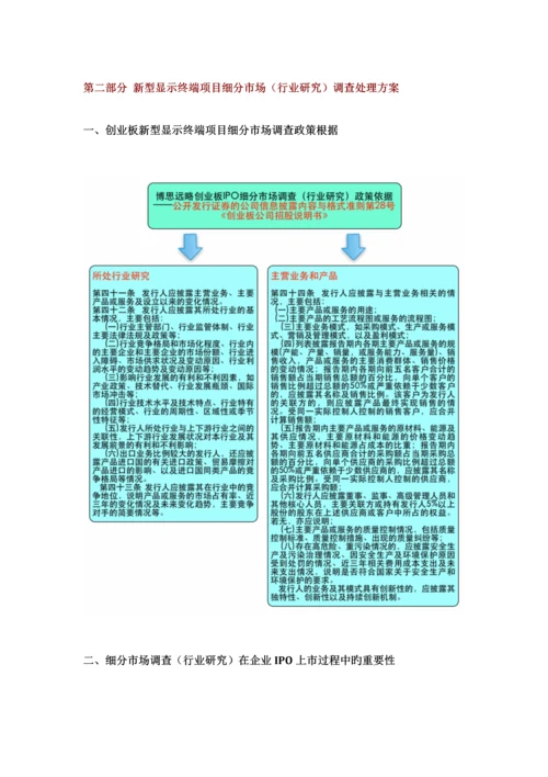 新型显示终端IPO上市咨询最新政策募投可研细分市场调查综合解决方案.docx