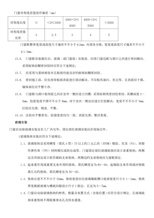 LCGCBZ门窗关键工程重点技术重点标准.docx