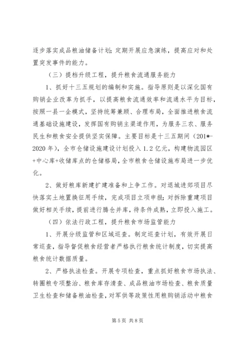 粮食局工作总结和计划.docx