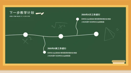 卡通黑板学校教师课件通用PPT模板
