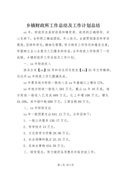 乡镇财政所工作总结及工作计划总结.docx