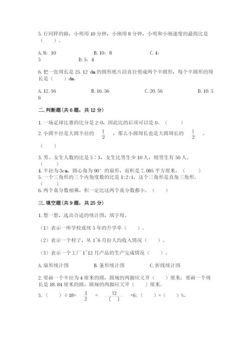 小学数学六年级上册期末考试试卷（培优b卷）.docx