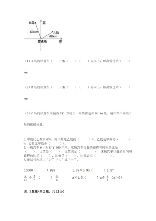 六年级数学上册期末考试卷（考点梳理）.docx