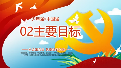 少先队员童心向党共筑中国梦PPT