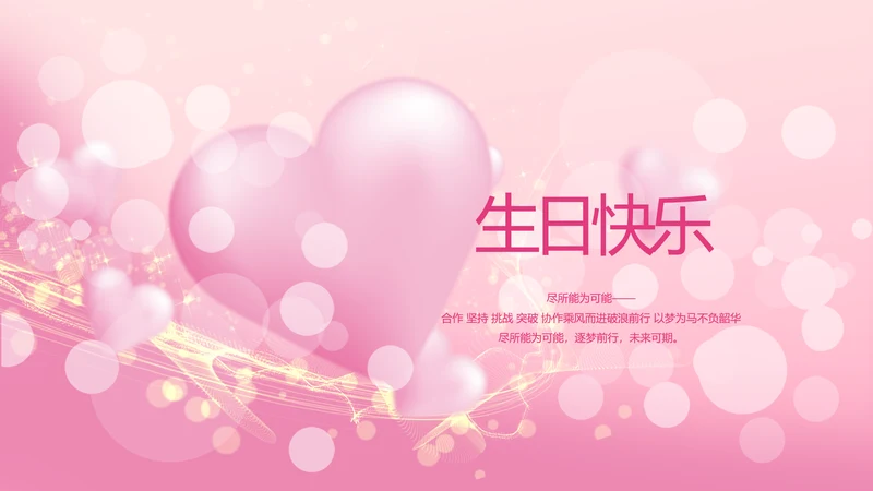 生日快乐生日派对纪念册电子相册PPT