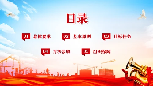 红色简约标准化规范化建设工作方案PPT模板宣传PPT动态PPT