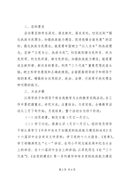 乡镇领导班子执政能力建设实施方案.docx