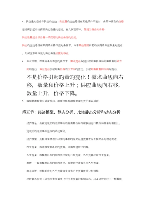 2023年西方经济学微观部分笔记整理.docx