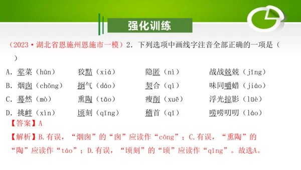 专题01：汉字（考点串讲）-2023-2024学年九年级语文上学期期末考点大串讲（统编版）课件(共2