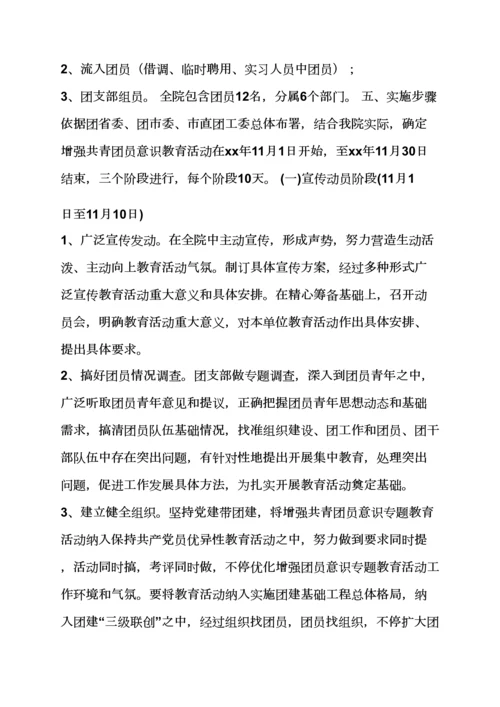 教育叙事之团员意识教育活动专项方案.docx