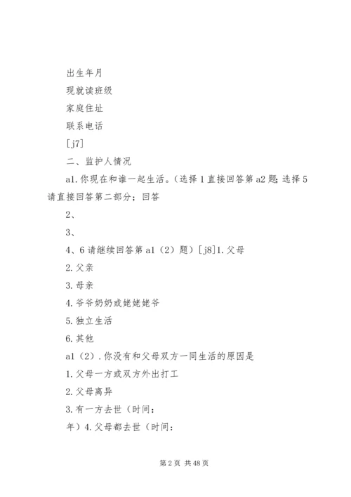 困境未成年人保护调查问卷.docx