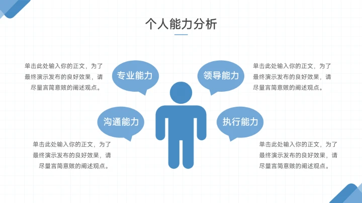 蓝色简约大学生职业生涯规划PPT