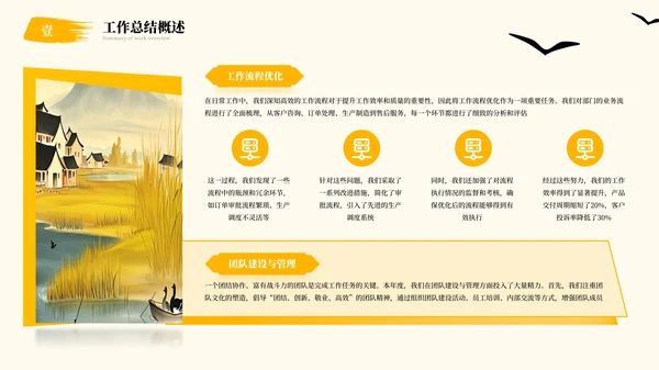 中国风年终总结汇报PPT模板