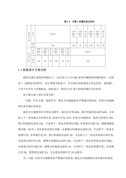 城市路口交通灯PLC经典控制设计.docx