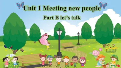 unit1 Meeting new people Part B Let's talk 课件(共20张