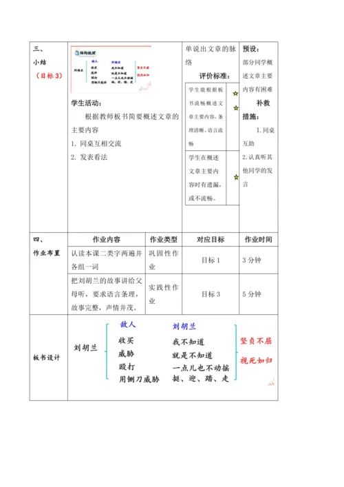 【大单元】18《刘胡兰》第1课时 教学设计