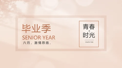 致青春毕业季青春毕业纪念册PPT