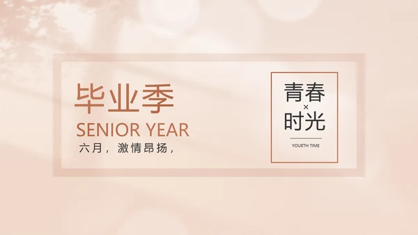 致青春毕业季青春毕业纪念册PPT