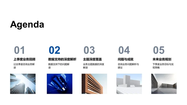 咨询业务季度报告PPT模板