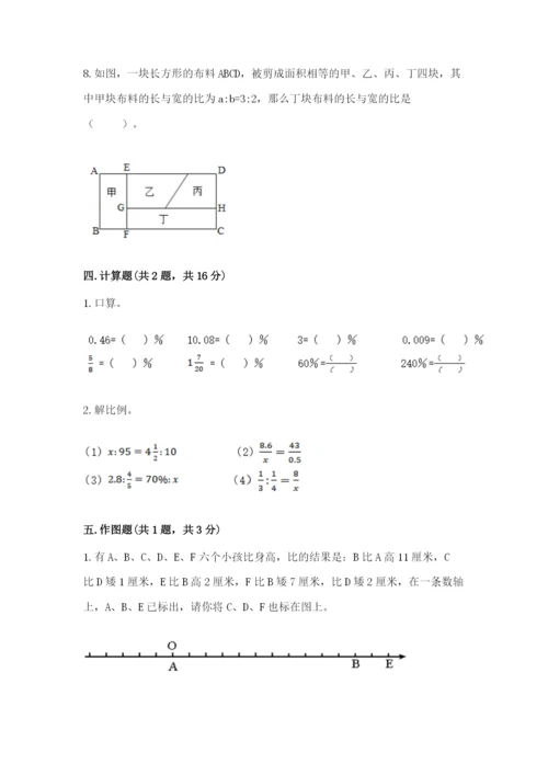 五大连池市六年级下册数学期末测试卷（研优卷）.docx