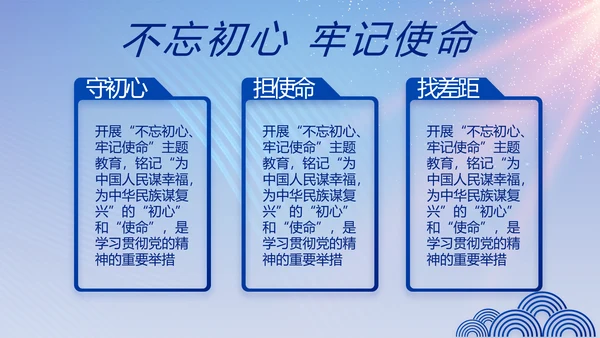 蓝色大气党建党支部工作专题PPT党课