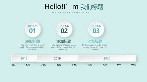 小清新医疗医学健康动态PPT