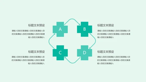 绿色清新简约风医护总结汇报PPT模板