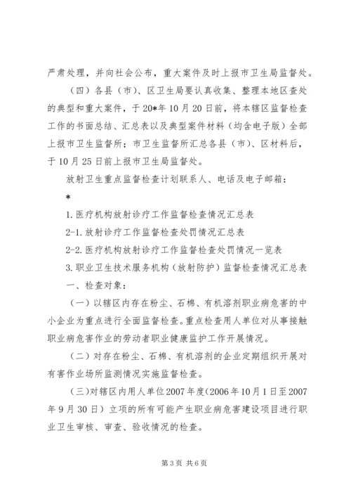 市职业卫生放射计划.docx