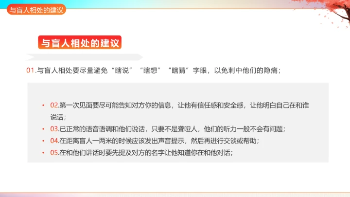 国际盲人节主题科普宣传PPT