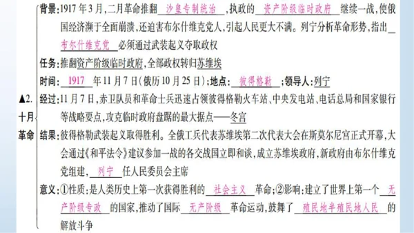第三单元 第一次世界大战和战后初期的世界   单元复习课件