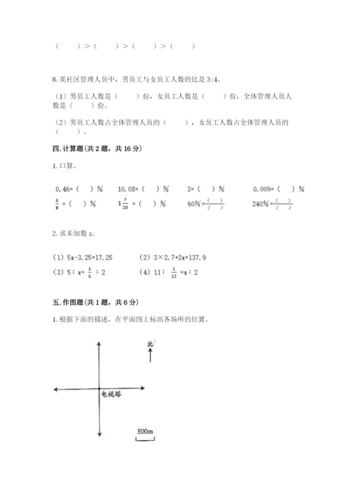 小学六年级下册数学期末测试卷含答案【新】.docx