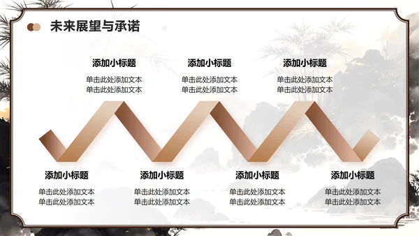 棕色中国风班委竞选学习委员竞选自我介绍PPT模板