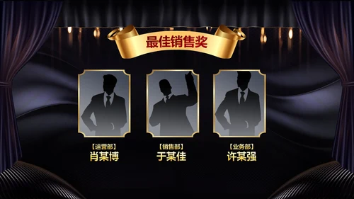2023兔年员工颁奖典礼年会片头ppt