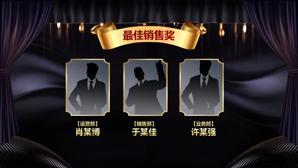 2023兔年员工颁奖典礼年会片头ppt